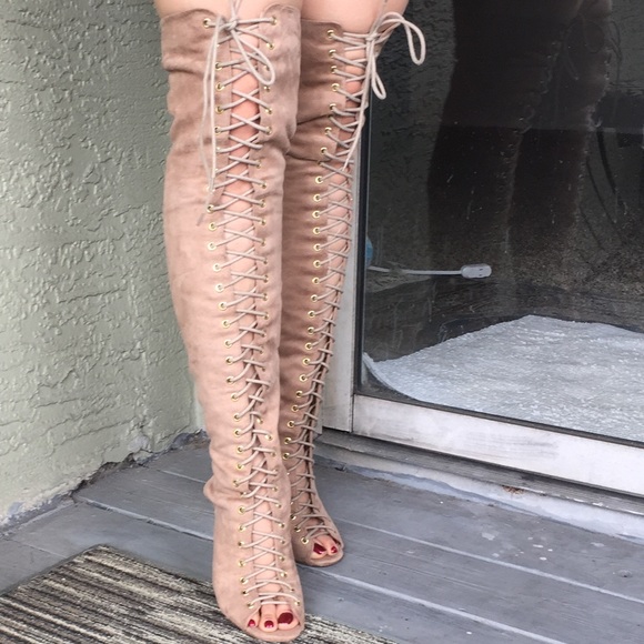 missguided lace up boots